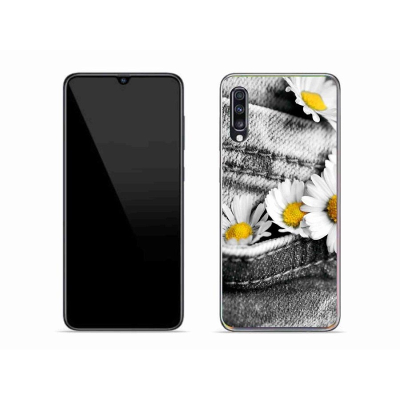 Gél tok mmCase mobiltelefonhoz Samsung Galaxy A70 - százszorszépek