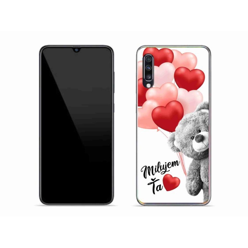 Gél tok mmCase a Samsung Galaxy A70 készülékhez - I love you en