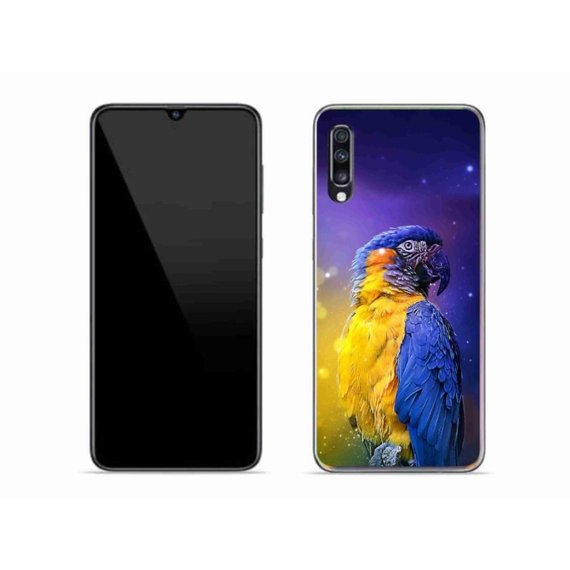 Gél tok mmCase mobiltelefonhoz Samsung Galaxy A70 - papagáj ara 1