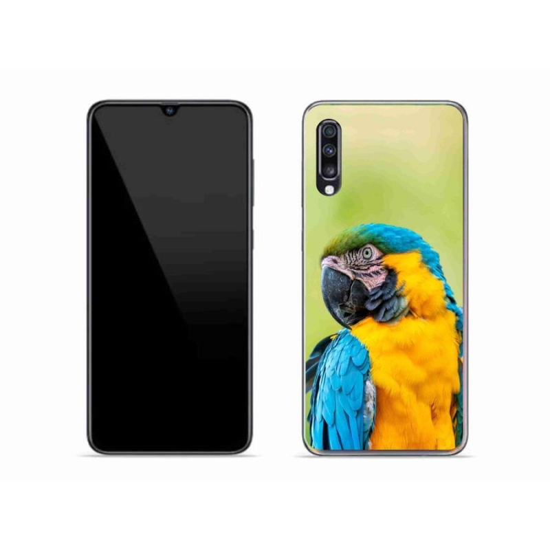 Gél tok mmCase a Samsung Galaxy A70 készülékhez - papagáj ara 2