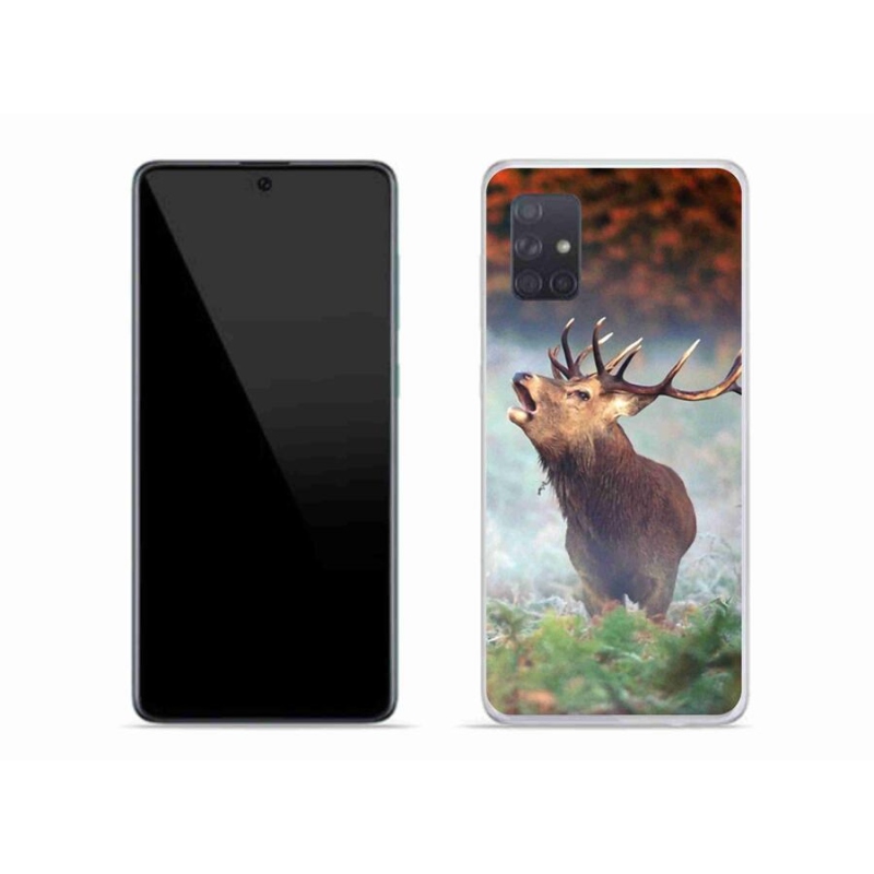 Gél tok mmCase mobiltelefonhoz Samsung Galaxy A71 - szarvas 2