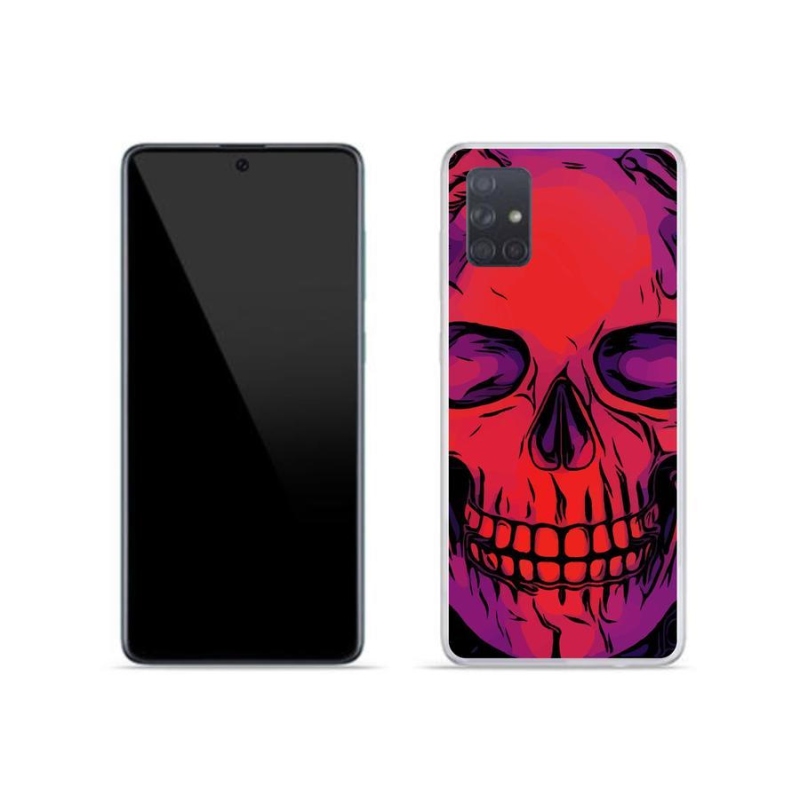 Gél tok mmCase mobiltelefonhoz Samsung Galaxy A71 - koponya