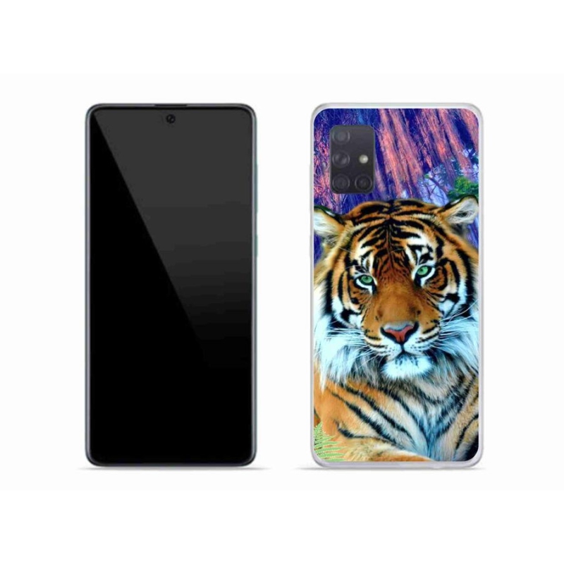 Gél tok mmCase mobiltelefonhoz Samsung Galaxy A71 - tigris