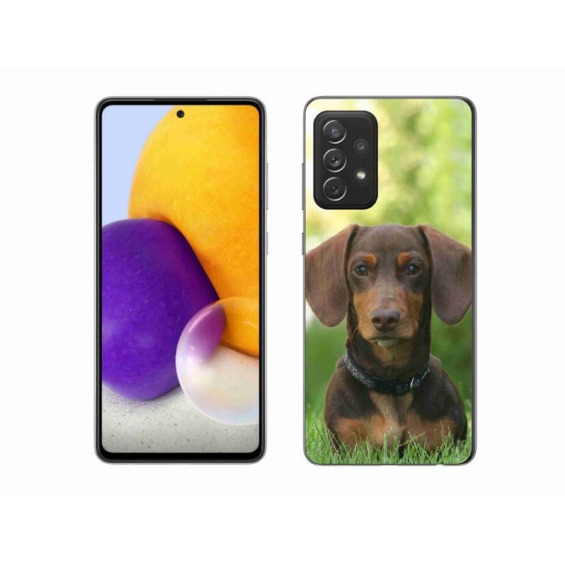 Gél tok mmCase a Samsung Galaxy A72/A72 5G készülékhez - barna tacskó