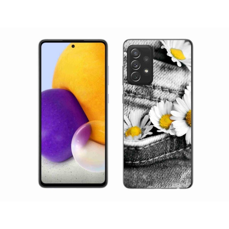 Gél tok mmCase Samsung Galaxy A72/A72 5G - margarétás zselés tok Samsung Galaxy A72/A72 5G-hez