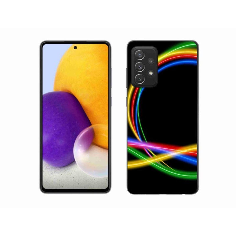 Gél tok mmCase a Samsung Galaxy A72/A72 5G készülékhez - neon körök
