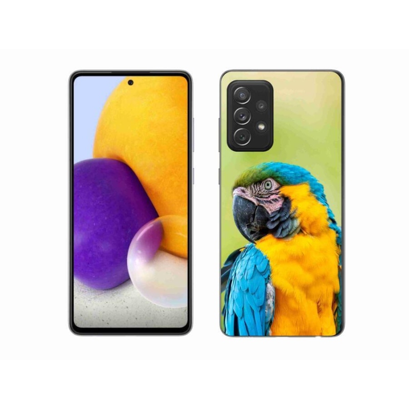Gél tok mmCase a Samsung Galaxy A72/A72 5G készülékhez - papagáj ara 2