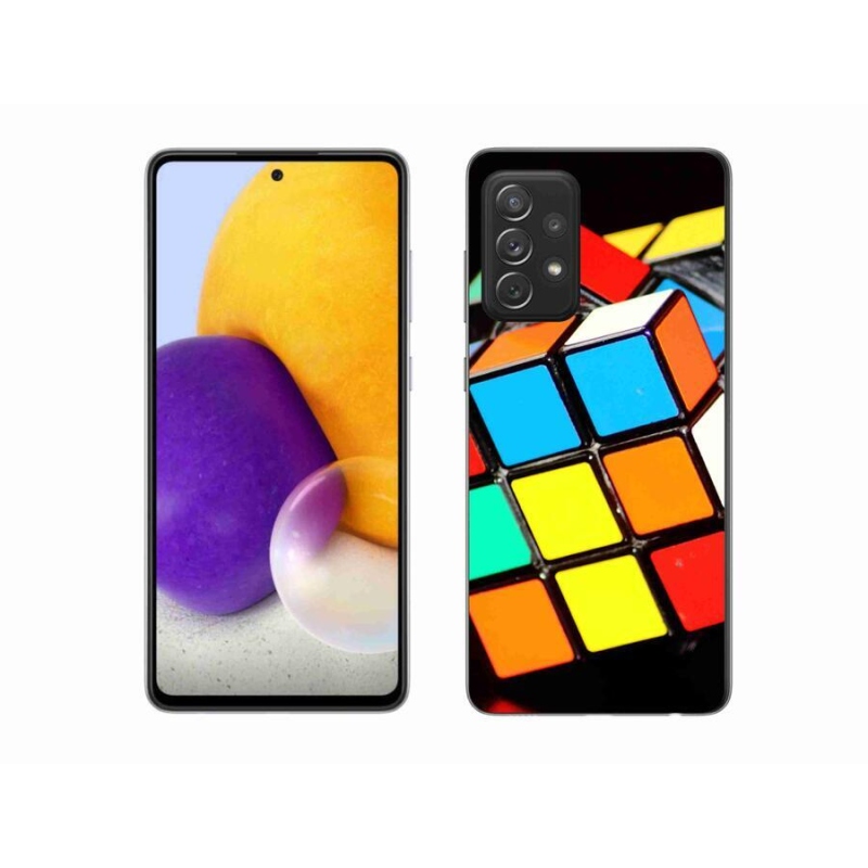 Gél tok mmCase Samsung Galaxy A72/A72 5G - Rubik-kocka Samsung Galaxy A72/A72 5G-hez
