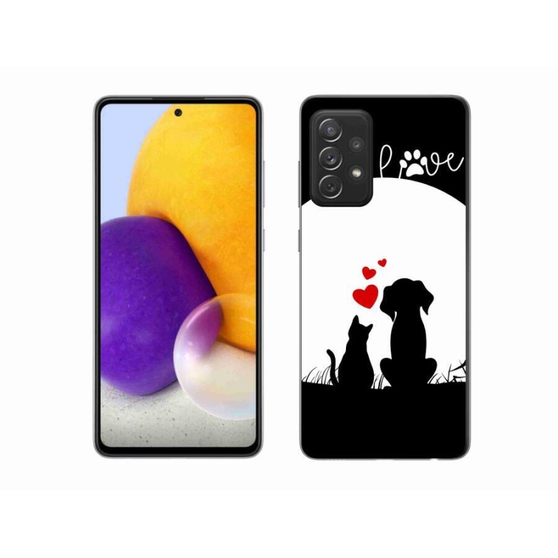 Gél tok mmCase Samsung Galaxy A72/A72 5G - állati szeretet