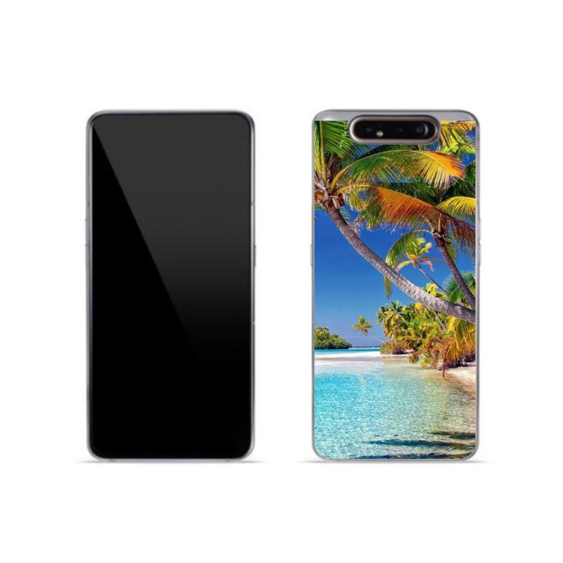 Gél tok mmCase mobiltelefonhoz Samsung Galaxy A80 - tengerparti tengerpart