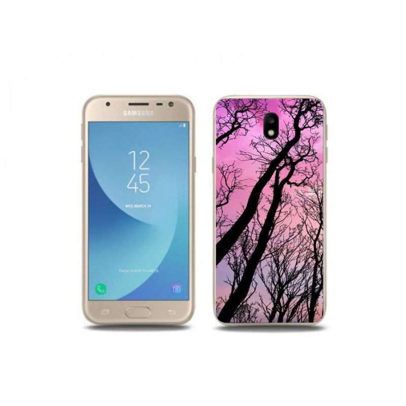 Gél tok mmCase mobiltelefonhoz Samsung Galaxy J3 (2017) - kidőlt fák