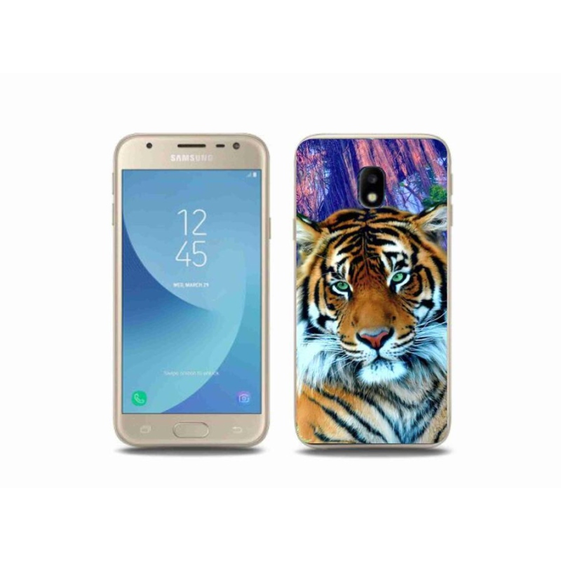 Gél tok mmCase mobiltelefonhoz Samsung Galaxy J3 (2017) - tigris