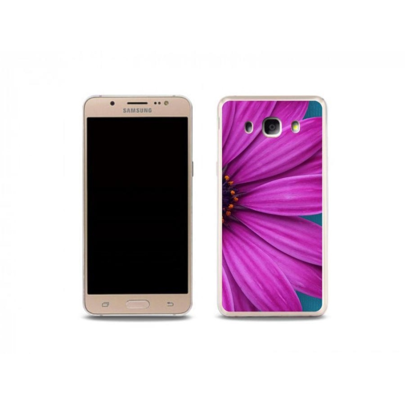 Gél tok mmCase mobiltelefonhoz Samsung Galaxy J5 (2016) - lila margaréta