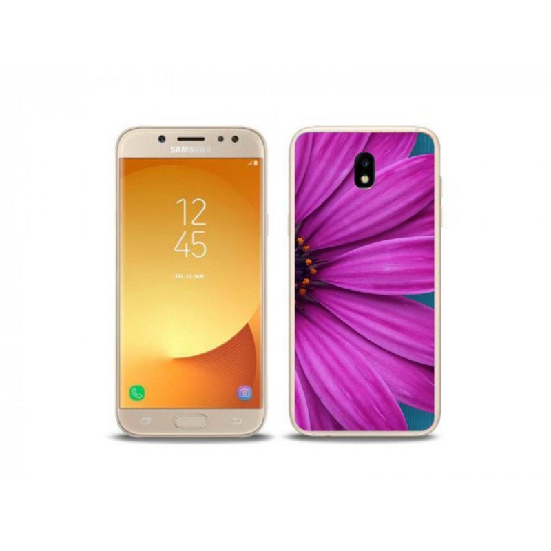 Gél tok mmCase mobiltelefonhoz Samsung Galaxy J5 (2017) - lila margaréta