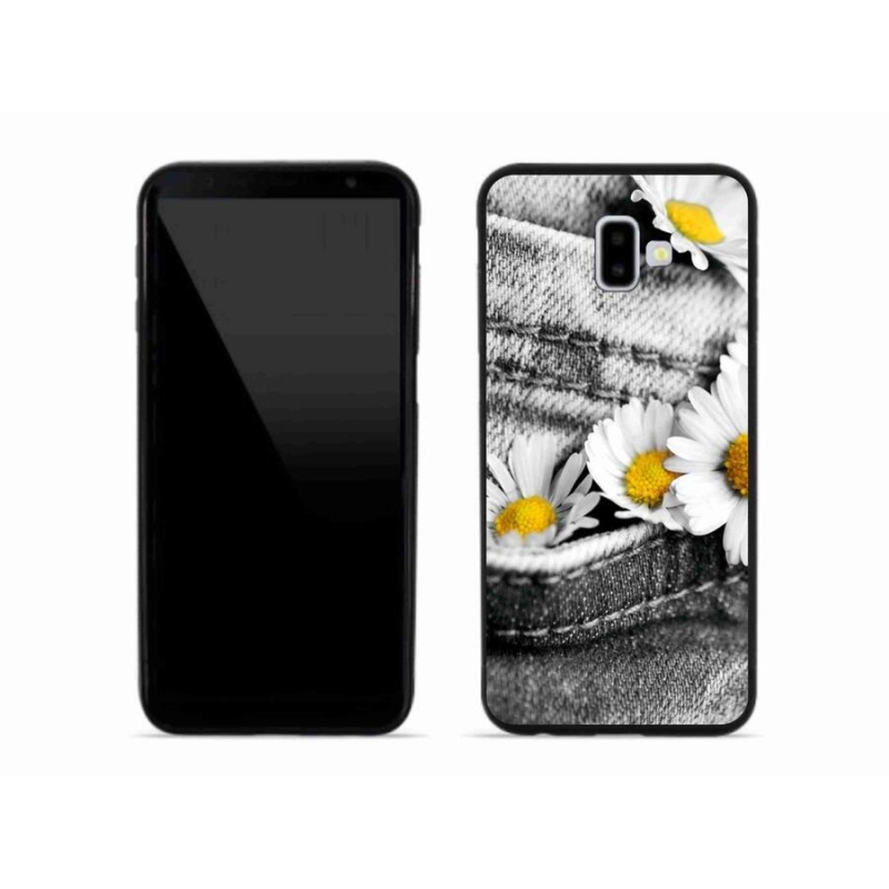 Gél tok mmCase mobiltelefonhoz Samsung Galaxy J6 Plus - százszorszépek