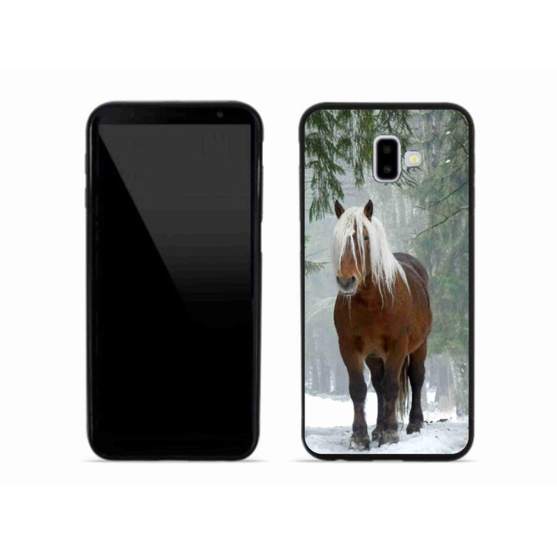 Gél tok mmCase mobiltelefonhoz Samsung Galaxy J6 Plus - ló az erdőben