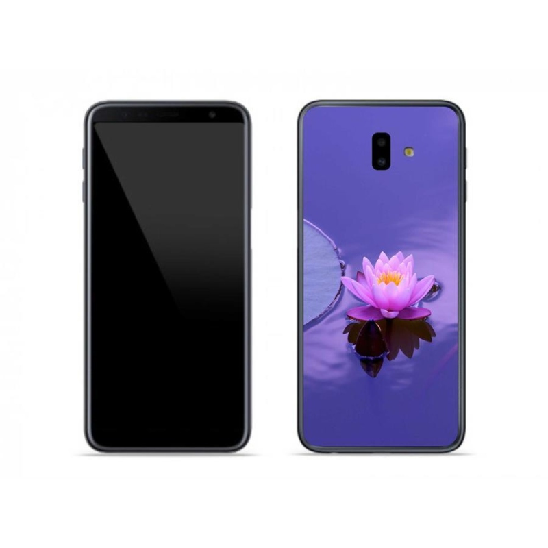 Gél tok mmCase mobiltelefonhoz Samsung Galaxy J6 Plus - virág a felszínen