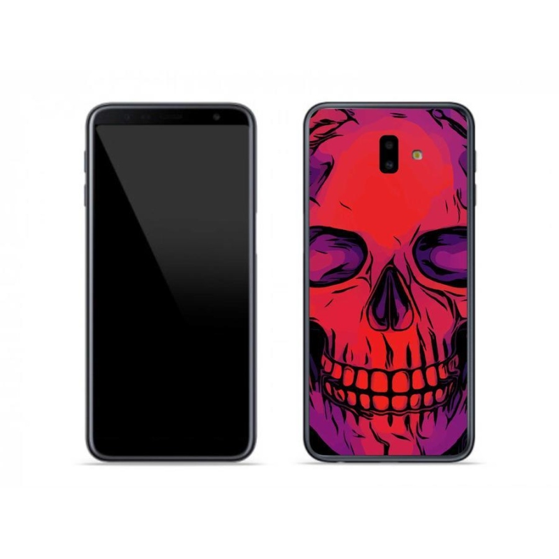 Gél tok mmCase mobiltelefonhoz Samsung Galaxy J6 Plus - koponya