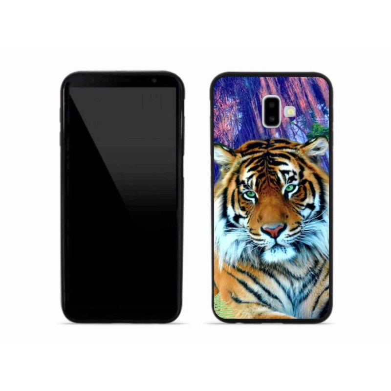Gél tok mmCase mobiltelefonhoz Samsung Galaxy J6 Plus - tigris