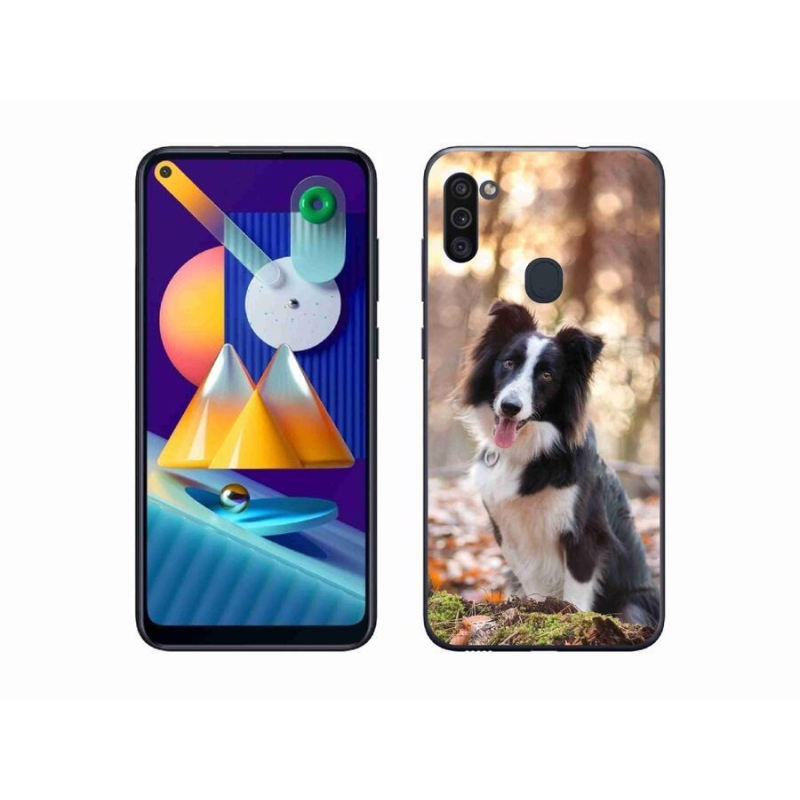 Gél tok mmCase mobil Samsung Galaxy M11 - border colie 1