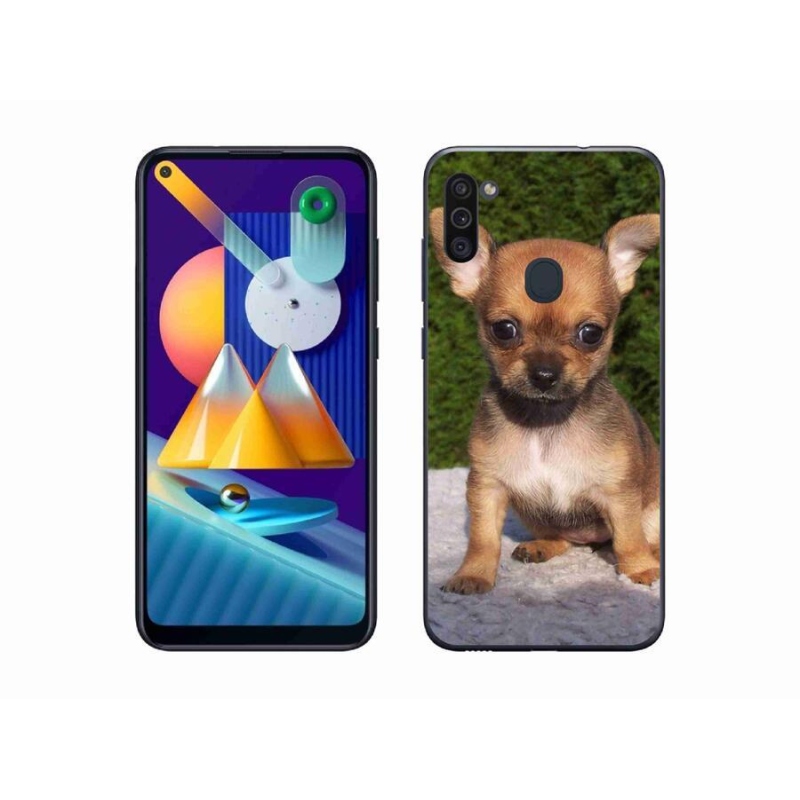 Gél tok mmCase mobil Samsung Galaxy M11 - chihuahua 2