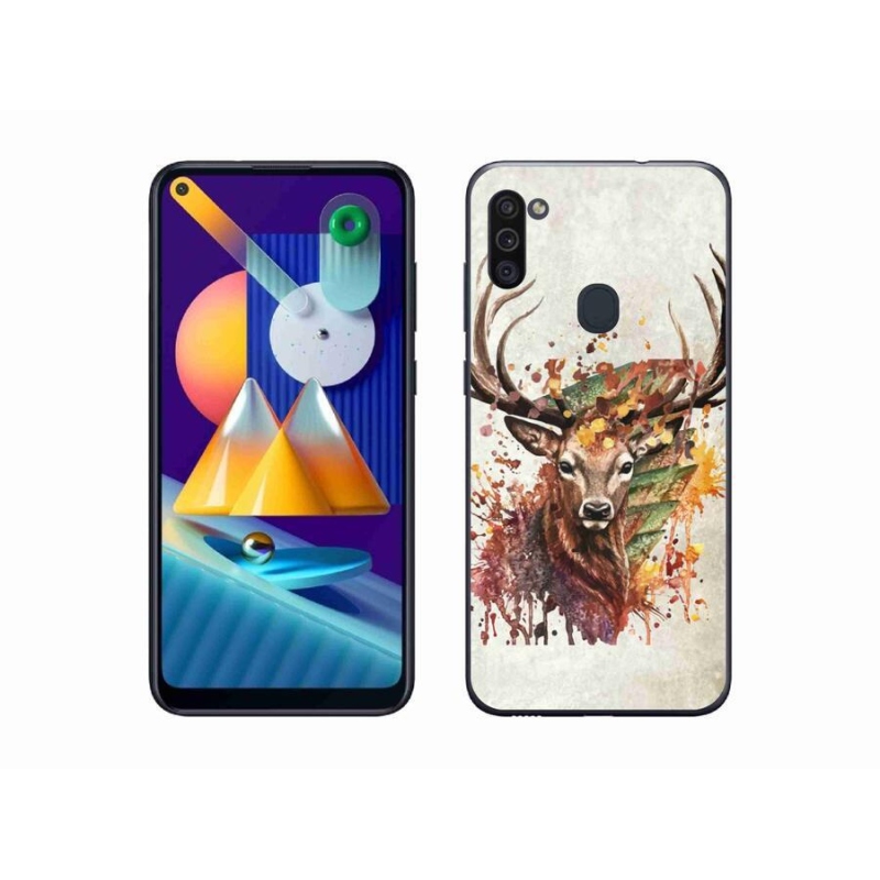 Gél tok mmCase a Samsung Galaxy M11 készülékhez - szarvas 1
