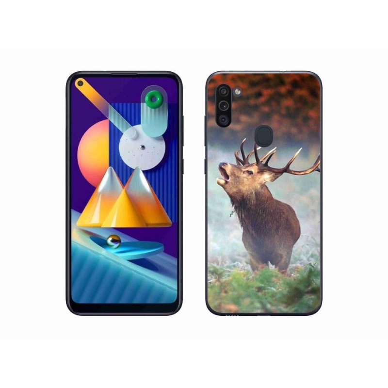 Gél tok mmCase mobil Samsung Galaxy M11 - szarvas 2