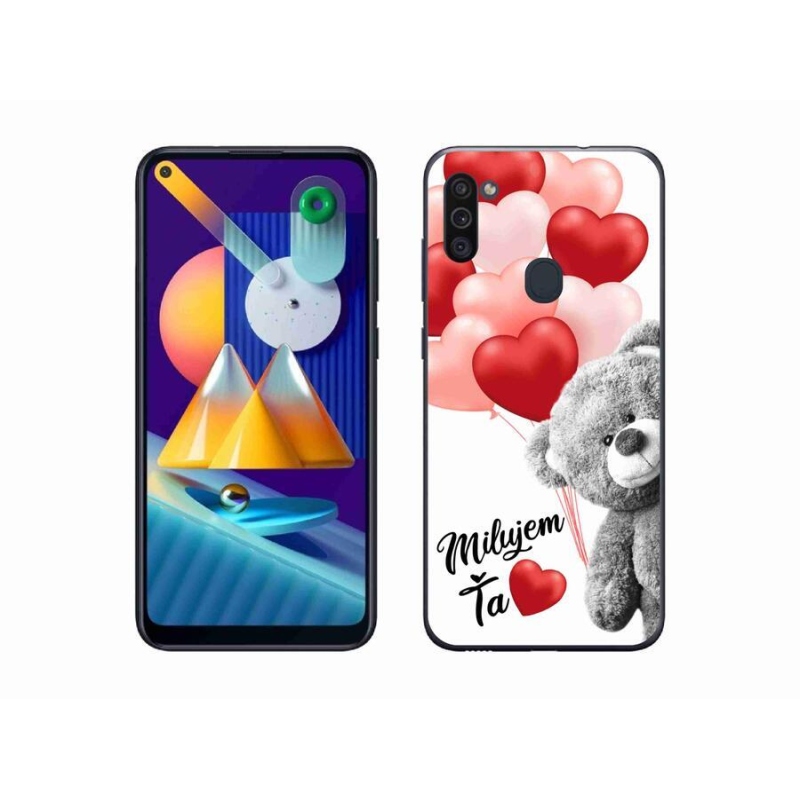 Gél tok mmCase a Samsung Galaxy M11 készülékhez - I love you en