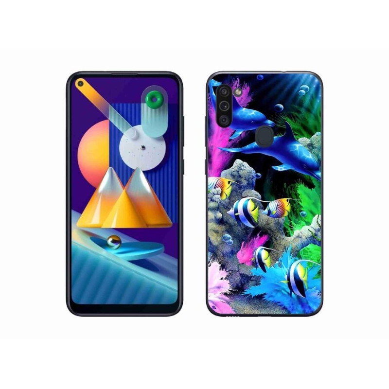Gél tok mmCase mobil Samsung Galaxy M11 - tengeri világ