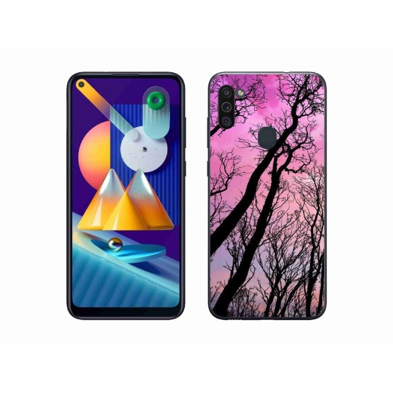 Gél tok mmCase mobiltelefonhoz Samsung Galaxy M11 - kidőlt fák