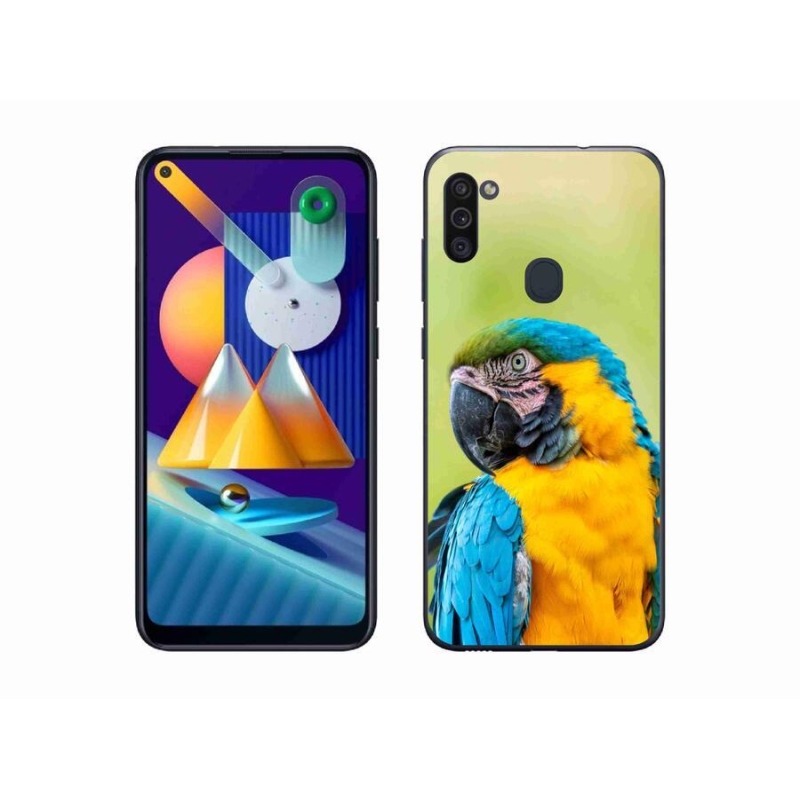 Gél tok mmCase Samsung Galaxy M11 készülékhez - papagáj ara 2