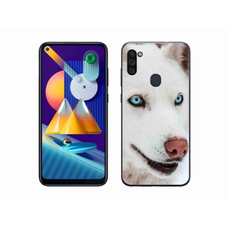 Gél tok mmCase a Samsung Galaxy M11 készülékhez - kutyaszemmel nézve