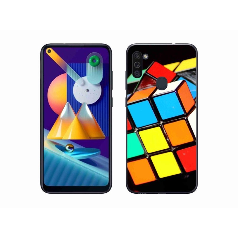 Gél tok mmCase a Samsung Galaxy M11 készülékhez - Rubik-kocka