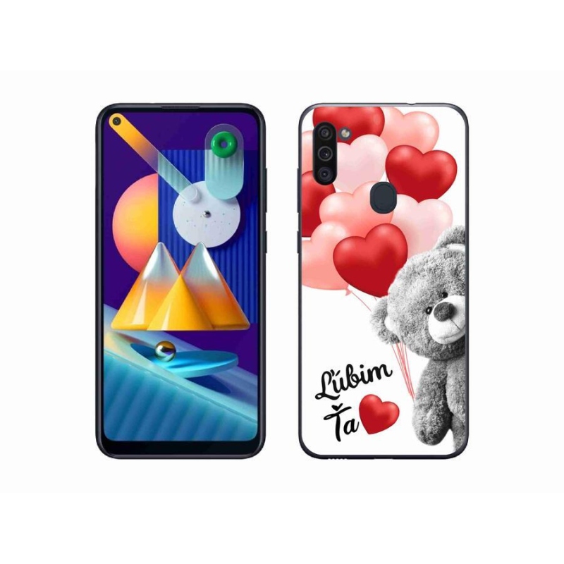 Gél tok mmCase mobil Samsung Galaxy M11 - I love you en