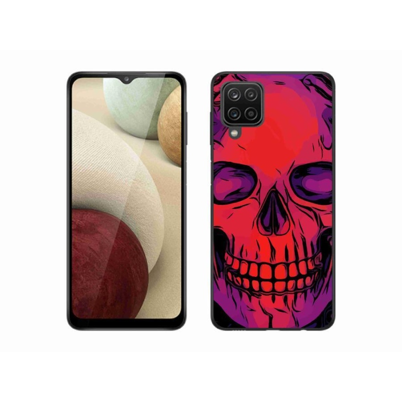 Gél tok mmCase mobiltelefonhoz Samsung Galaxy M12 - koponya