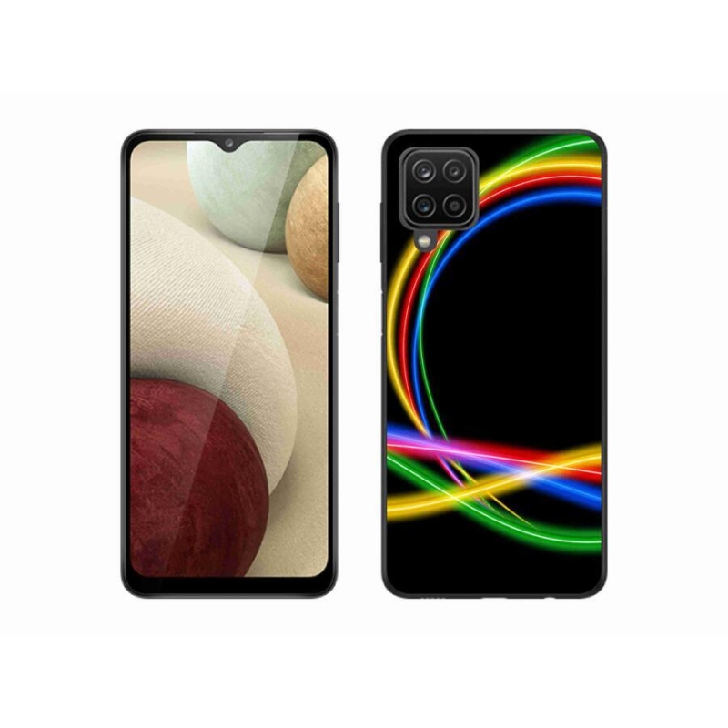 Gél tok mmCase Samsung Galaxy M12 készülékhez - neon körök
