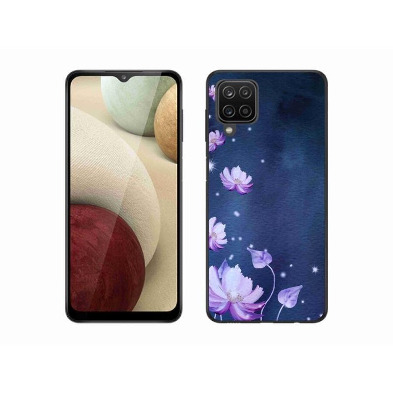 Gél tok mmCase mobiltelefonhoz Samsung Galaxy M12 - hulló virágok