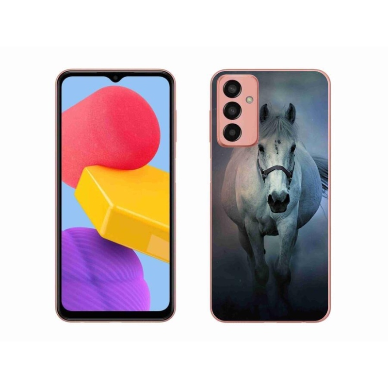 Gél tok mmCase a Samsung Galaxy M13-hoz - futó fehér ló