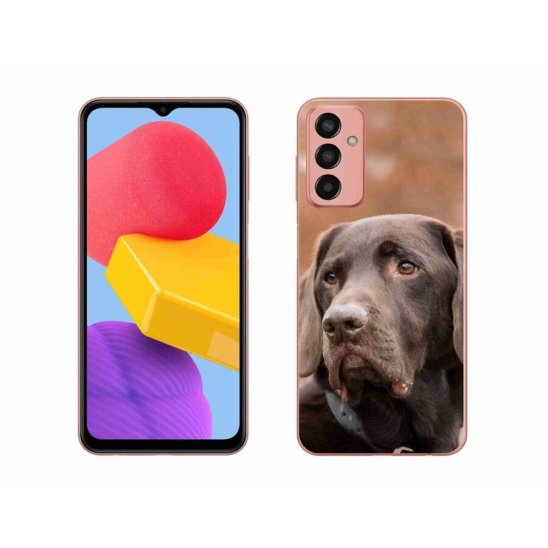 Gél tok mmCase Samsung Galaxy M13 készülékhez - barna labrador