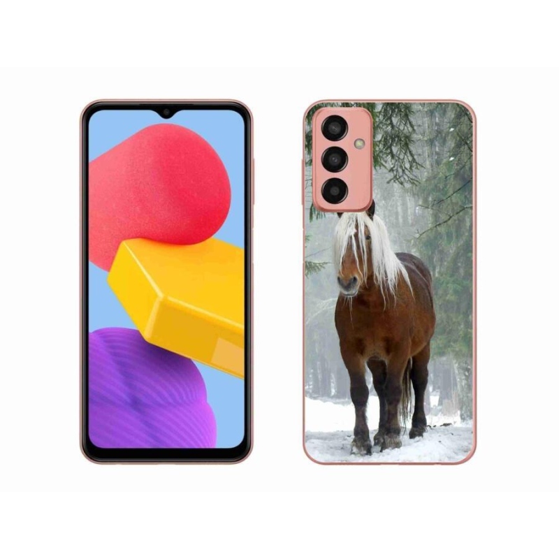 Gél tok mmCase a mobil Samsung Galaxy M13 - ló az erdőben