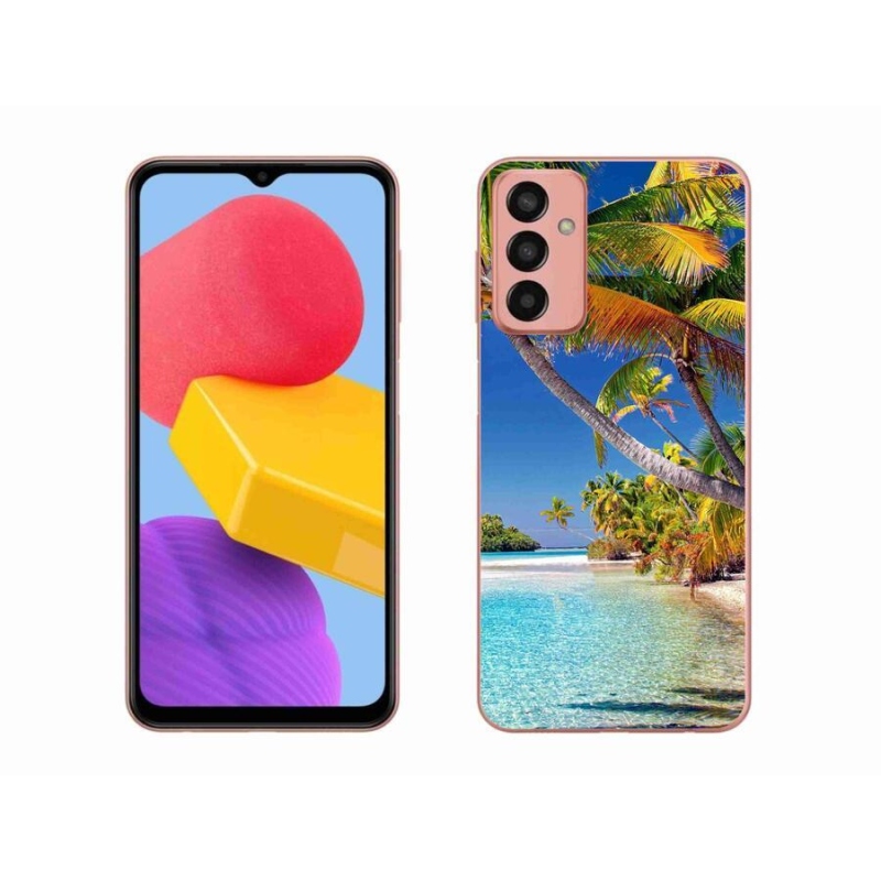 Gél tok mmCase mobiltelefonhoz Samsung Galaxy M13 - tengerparti strand