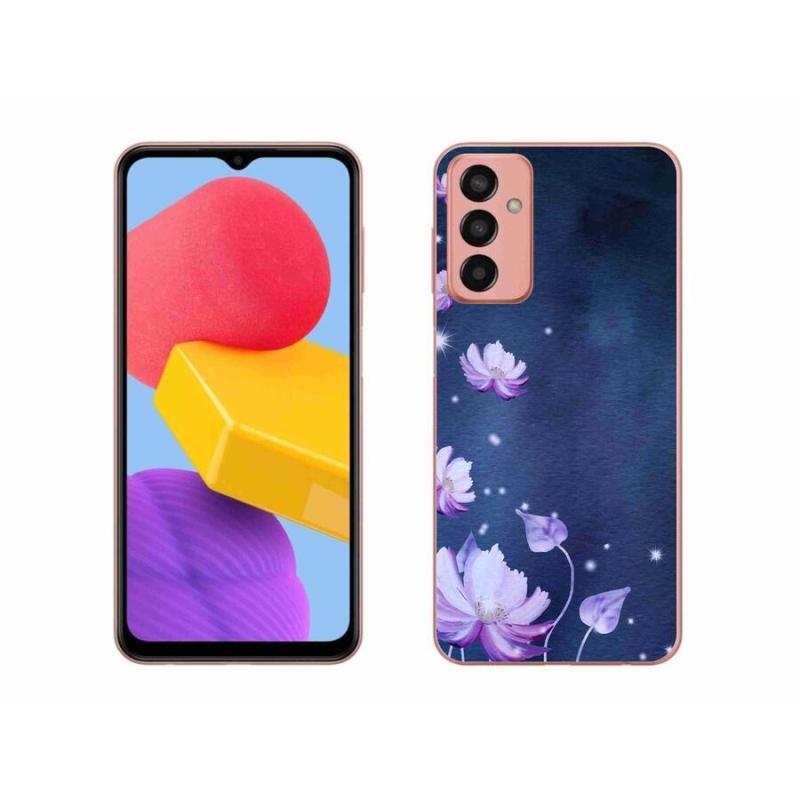 Gél tok mmCase mobiltelefonhoz Samsung Galaxy M13 - hulló virágok