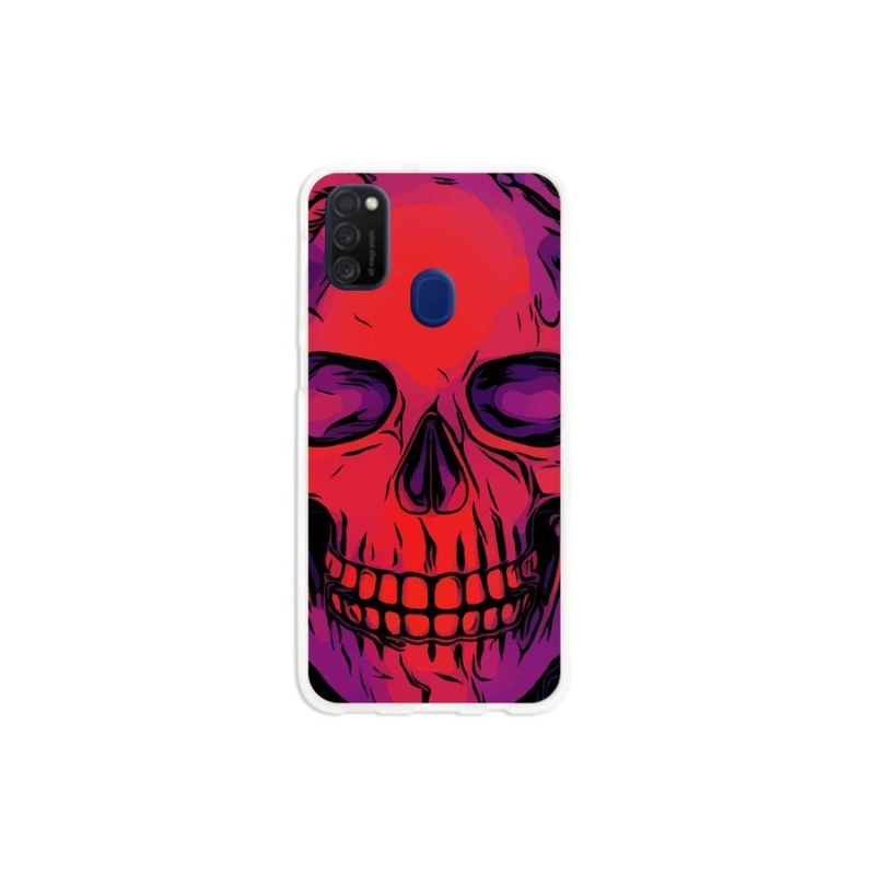 Gél tok mmCase mobiltelefonhoz Samsung Galaxy M21 - koponya