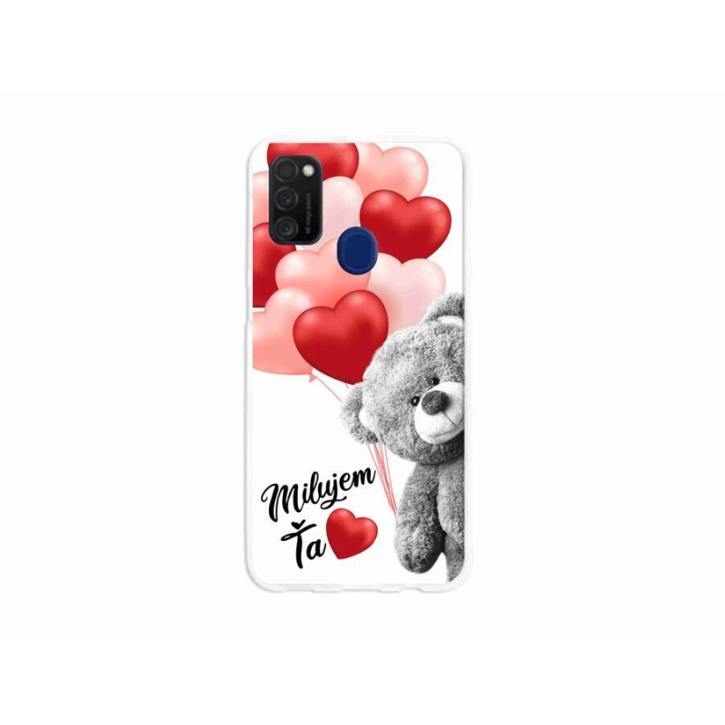 Gél tok mmCase a Samsung Galaxy M21 készülékhez - I love you en