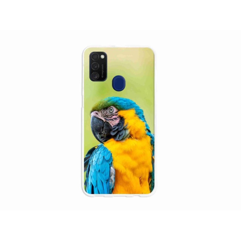 Gél tok mmCase mobiltelefonhoz Samsung Galaxy M21 - papagáj ara 2