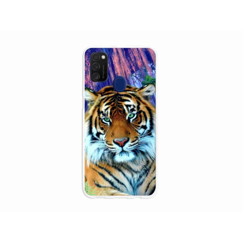 Gél tok mmCase mobiltelefonhoz Samsung Galaxy M21 - tigris