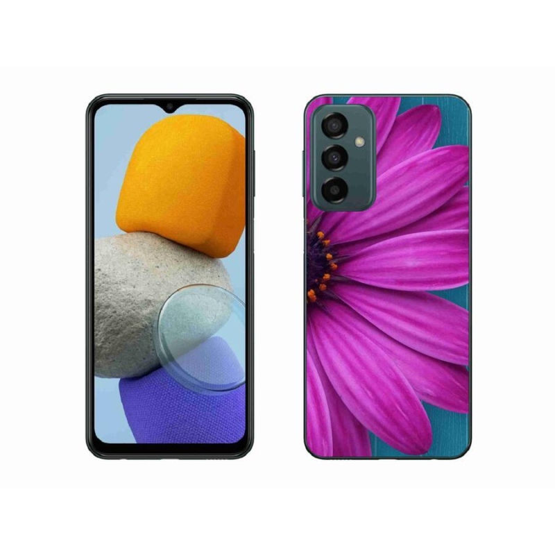 Gél tok mmCase a Samsung Galaxy M23 5G készülékhez - lila százszorszép