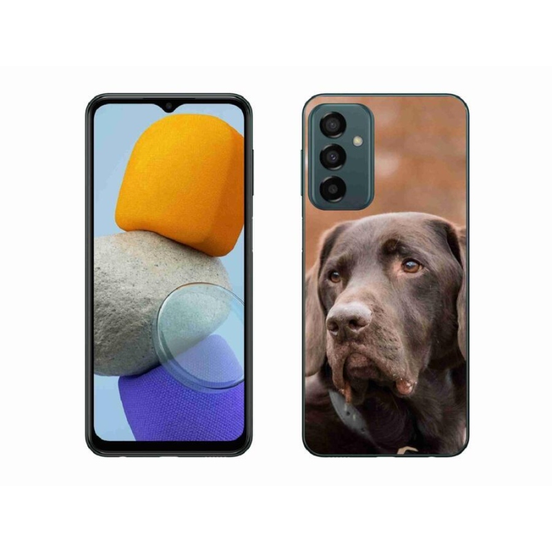 Gél tok mmCase a Samsung Galaxy M23 5G készülékhez - barna labrador