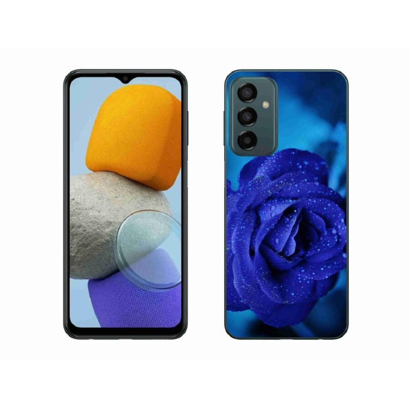 Gél tok mmCase Samsung Galaxy M23 5G - kék rózsa
