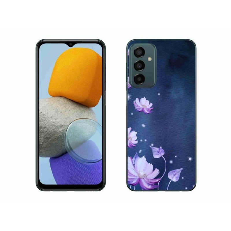 Gél tok mmCase a mobil Samsung Galaxy M23 5G mobiltelefonhoz - virághullás